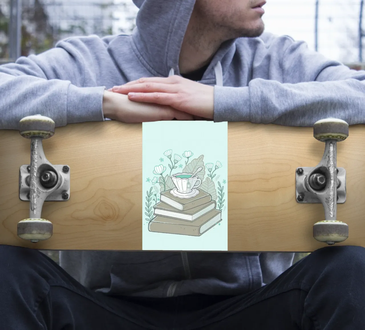 Libri e tè adesivo da Aiden Garcia