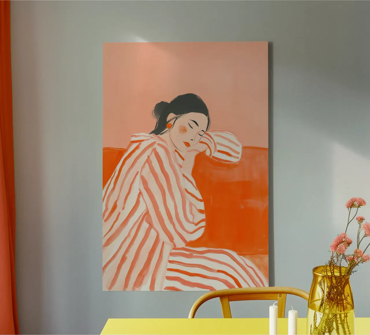 Rest at last | Portrait of a woman after work canvas by Autofocus