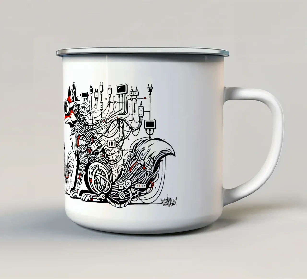 VR FOX tazza in smalto da Awesome Shag store