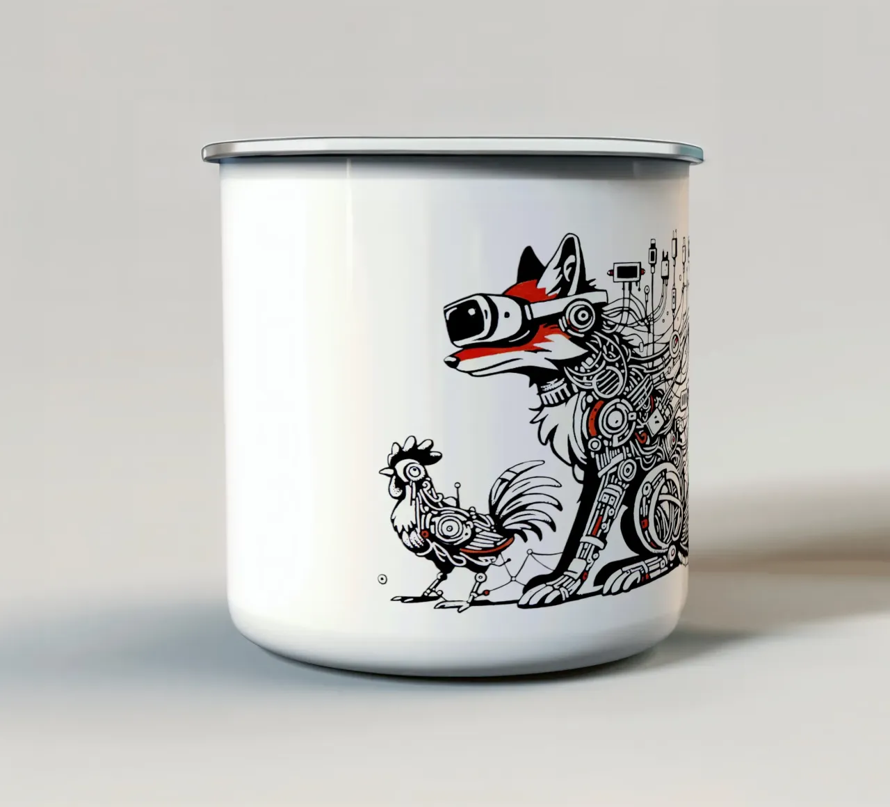 VR FOX tazza in smalto da Awesome Shag store