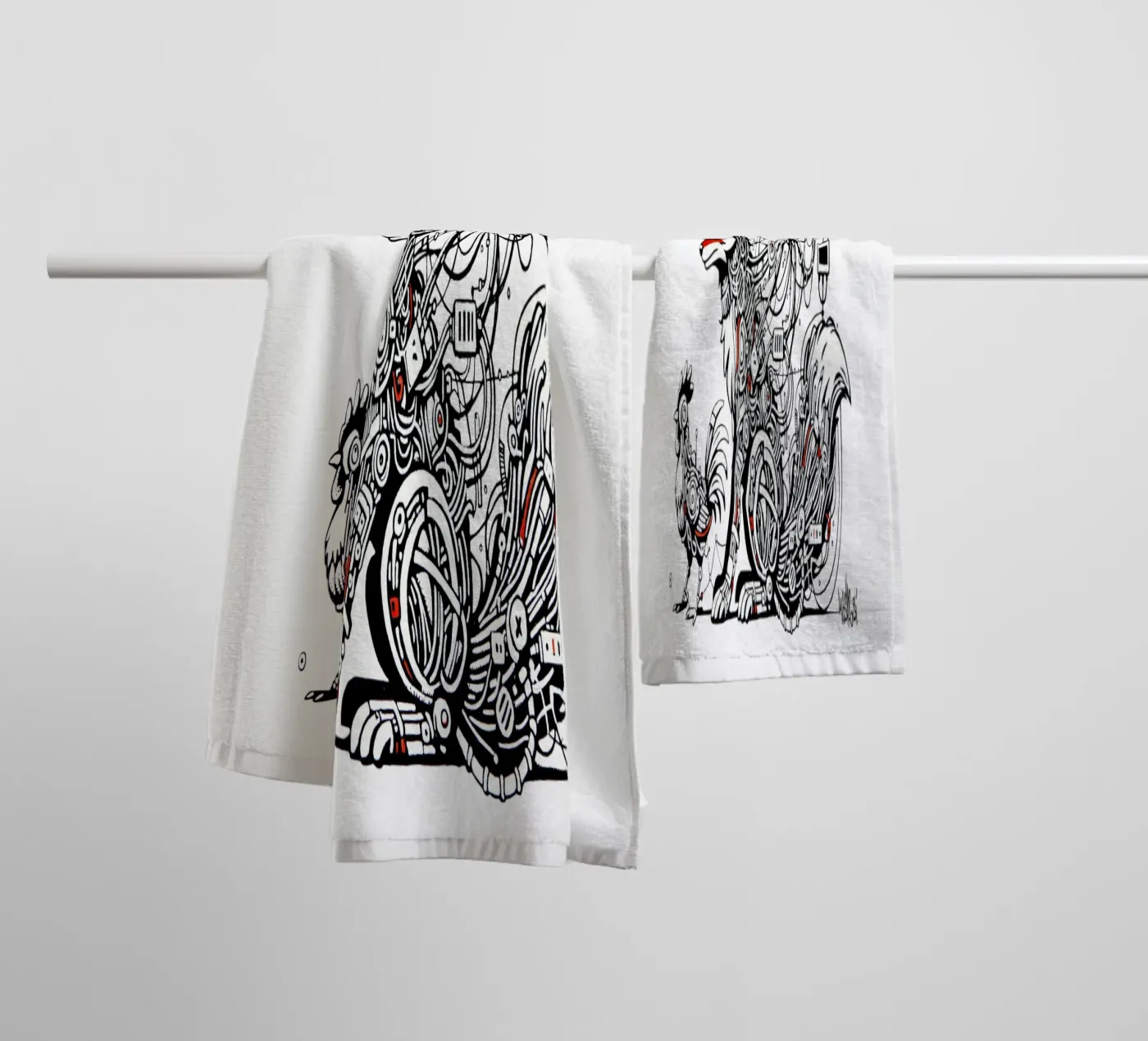 VR FOX towel by Awesome Shag store