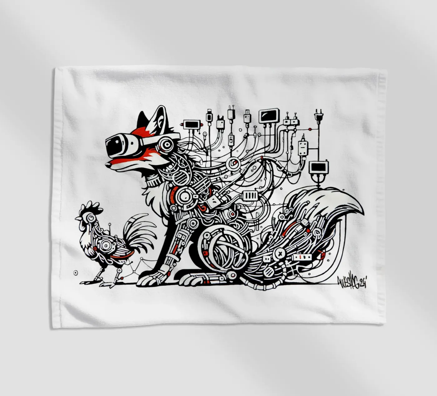 VR FOX strandhanddoek van Awesome Shag store