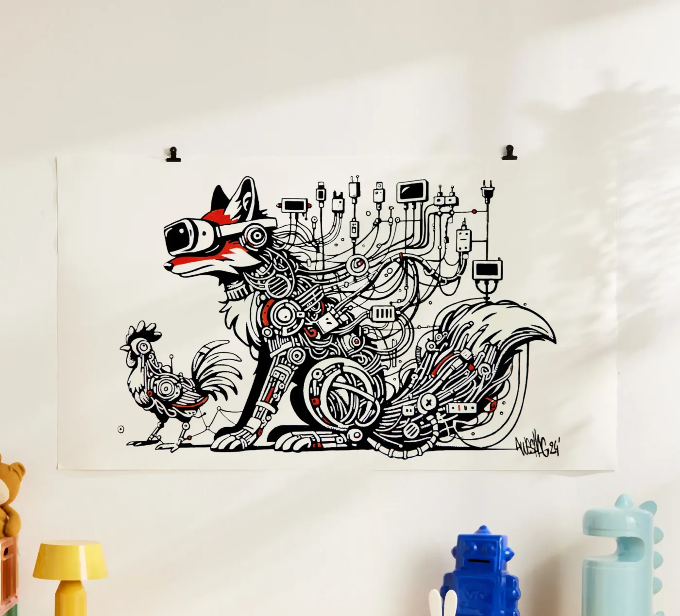 VR FOX poster de Awesome Shag store