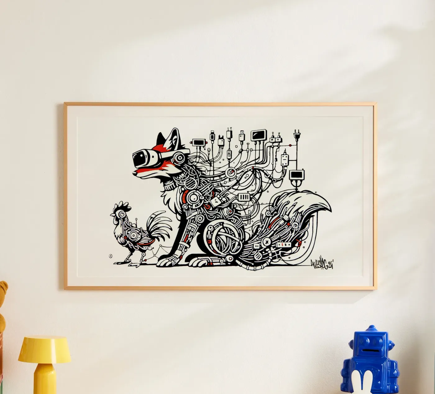 VR FOX poster de Awesome Shag store