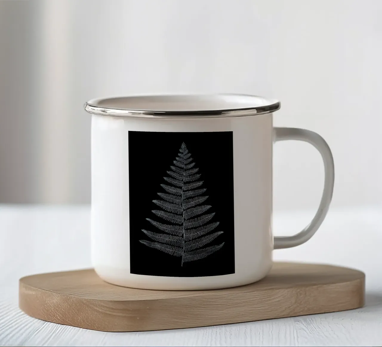 Botanica Minimalistica No.2 tazza in smalto da Kubistika