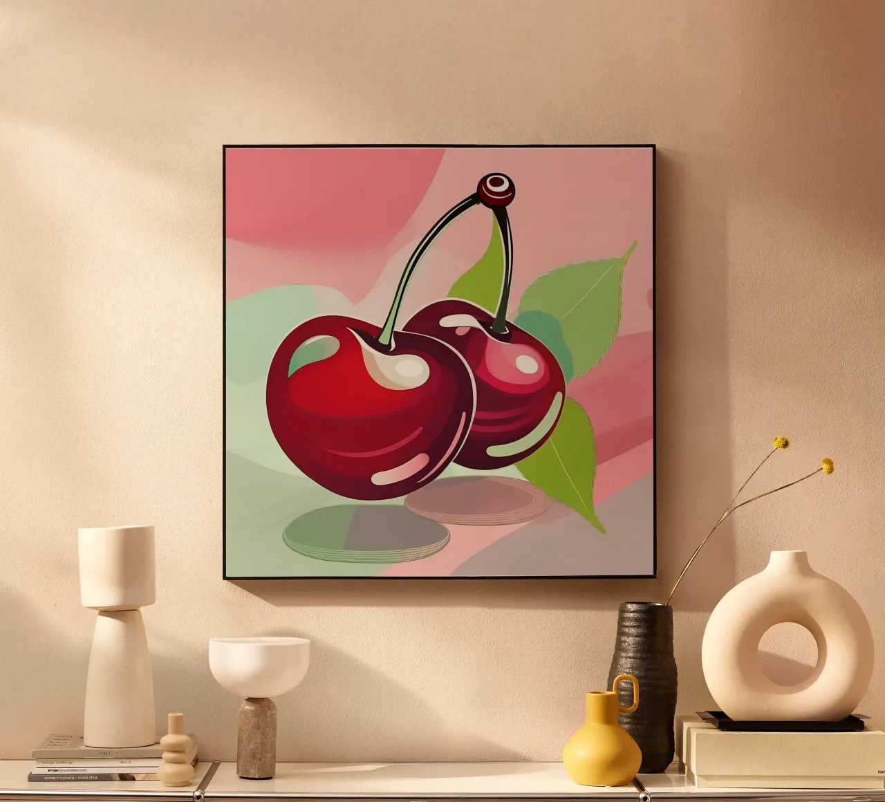 Cerezas_estilo_A_1 metacrilato de Pink- und LoveArt by LK