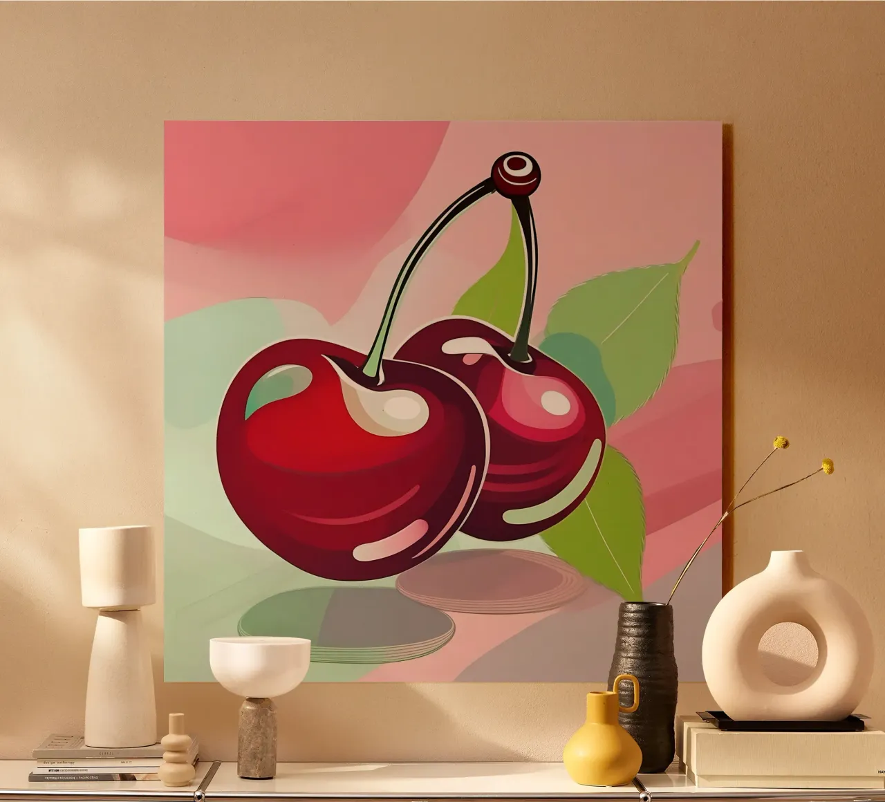 Cerezas_estilo_A_1 metacrilato de Pink- und LoveArt by LK