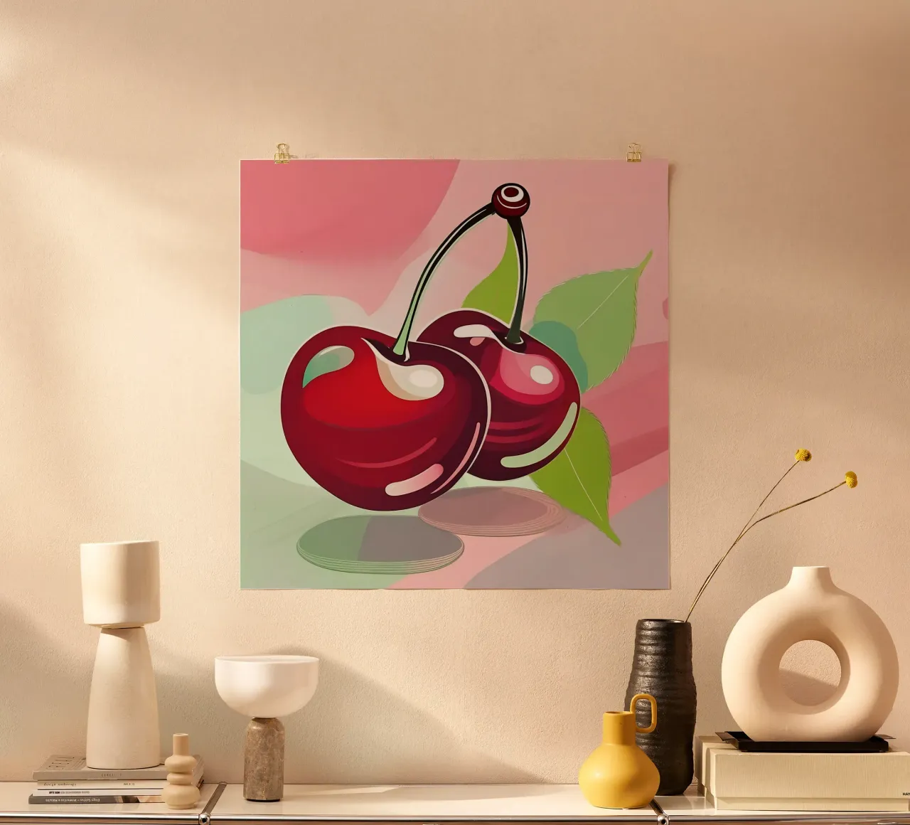 Style_de_cerises_A_1 poster de Pink- und LoveArt by LK