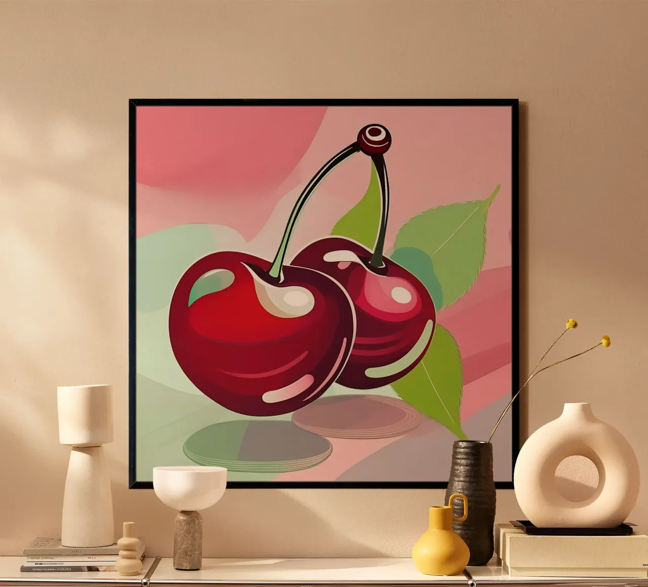 Style_de_cerises_A_1 poster de Pink- und LoveArt by LK