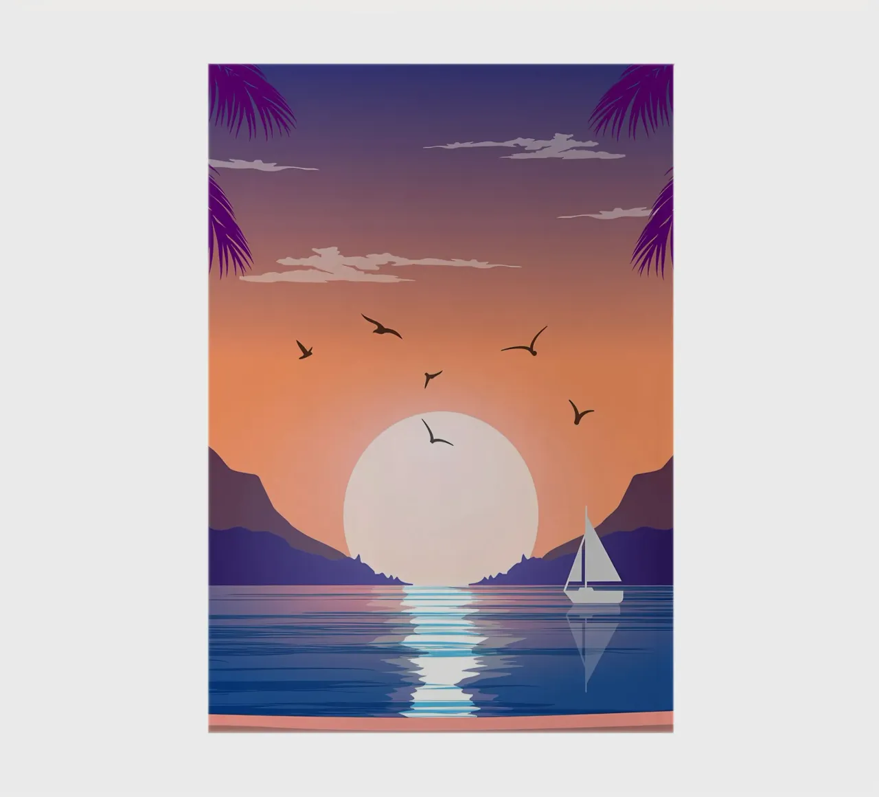 Sunset Beach notebook by Bartosz Powalka