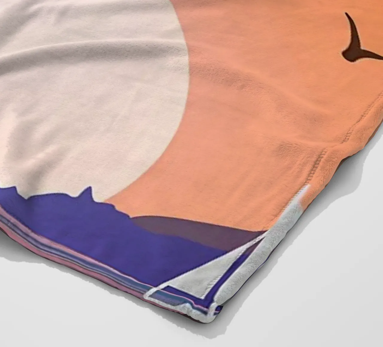 Sunset Beach fleece blanket by Bartosz Powalka