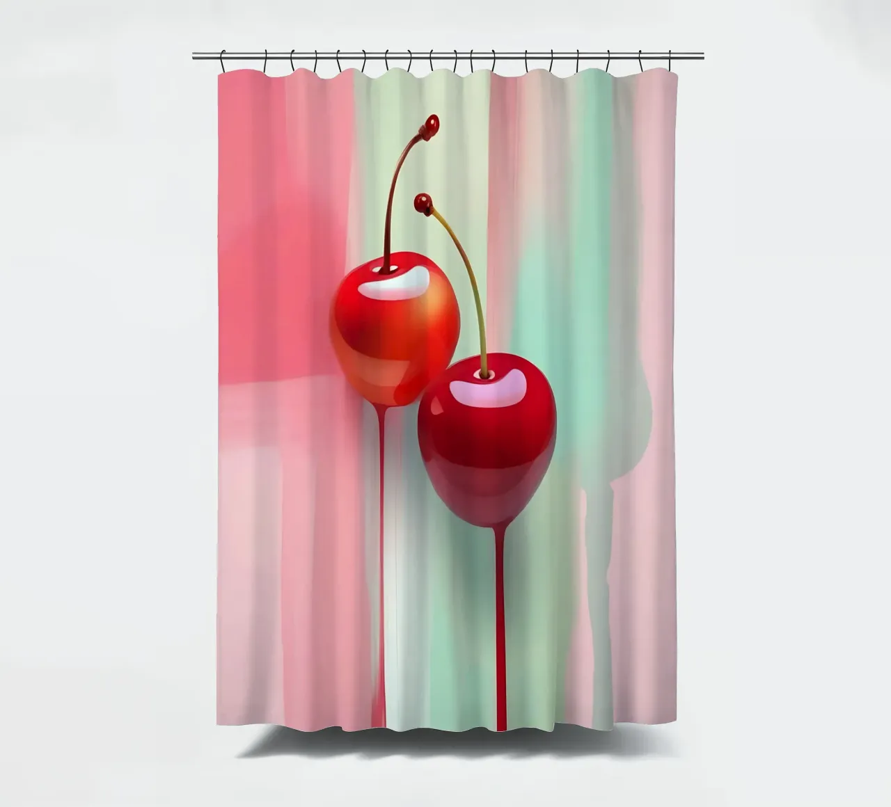 Ciliegie_stile_A_2 tenda da doccia da Pink- und LoveArt by LK