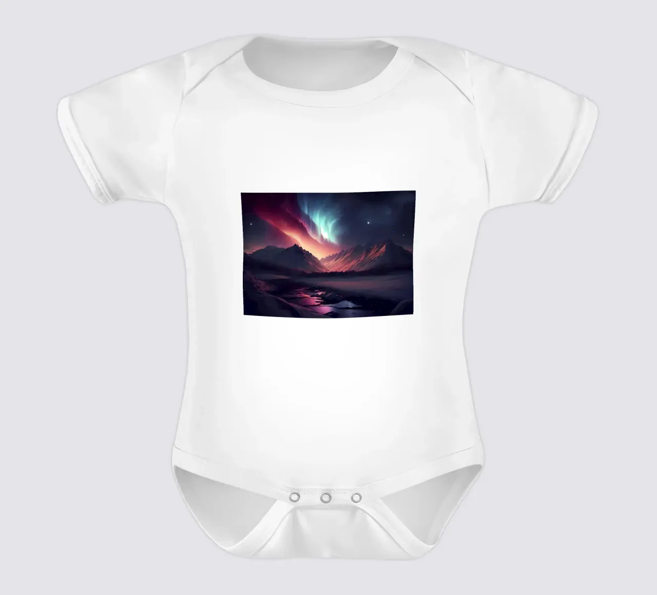 Aurora Borealis body neonato maniche corte da Matthew Katz