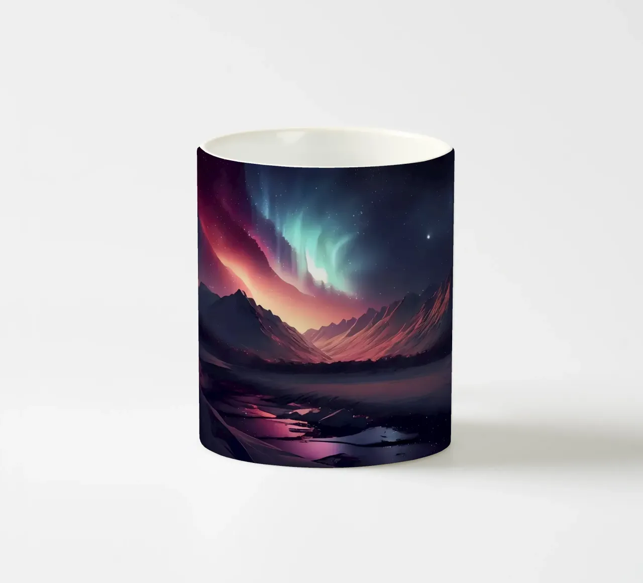 Aurora Borealis tazza in ceramica da Matthew Katz