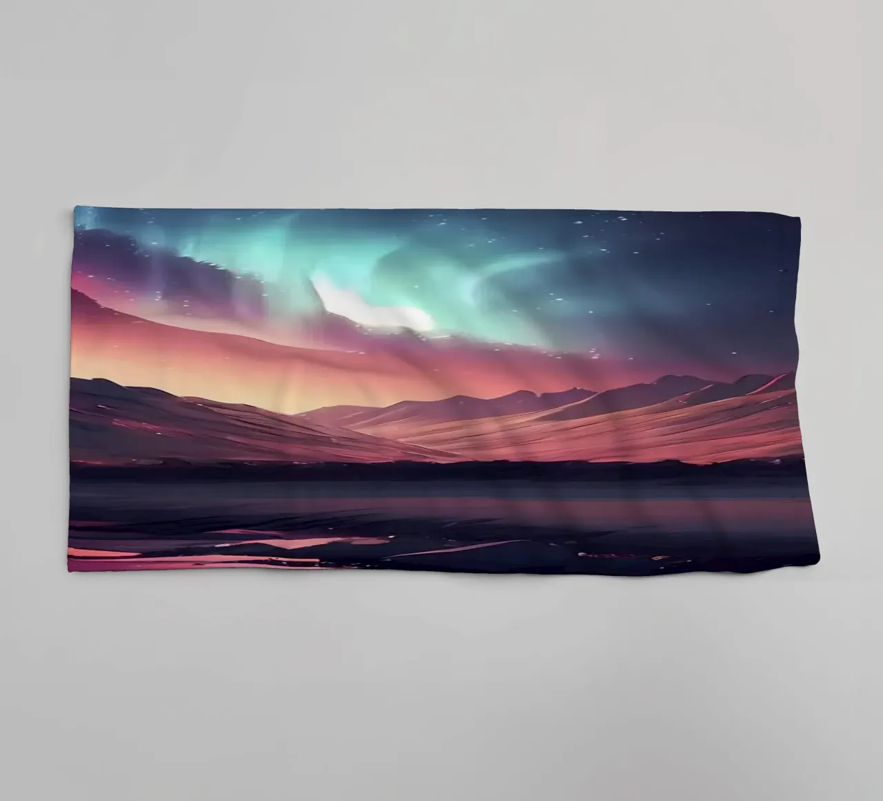Aurora Borealis asciugamano da bagno da Matthew Katz