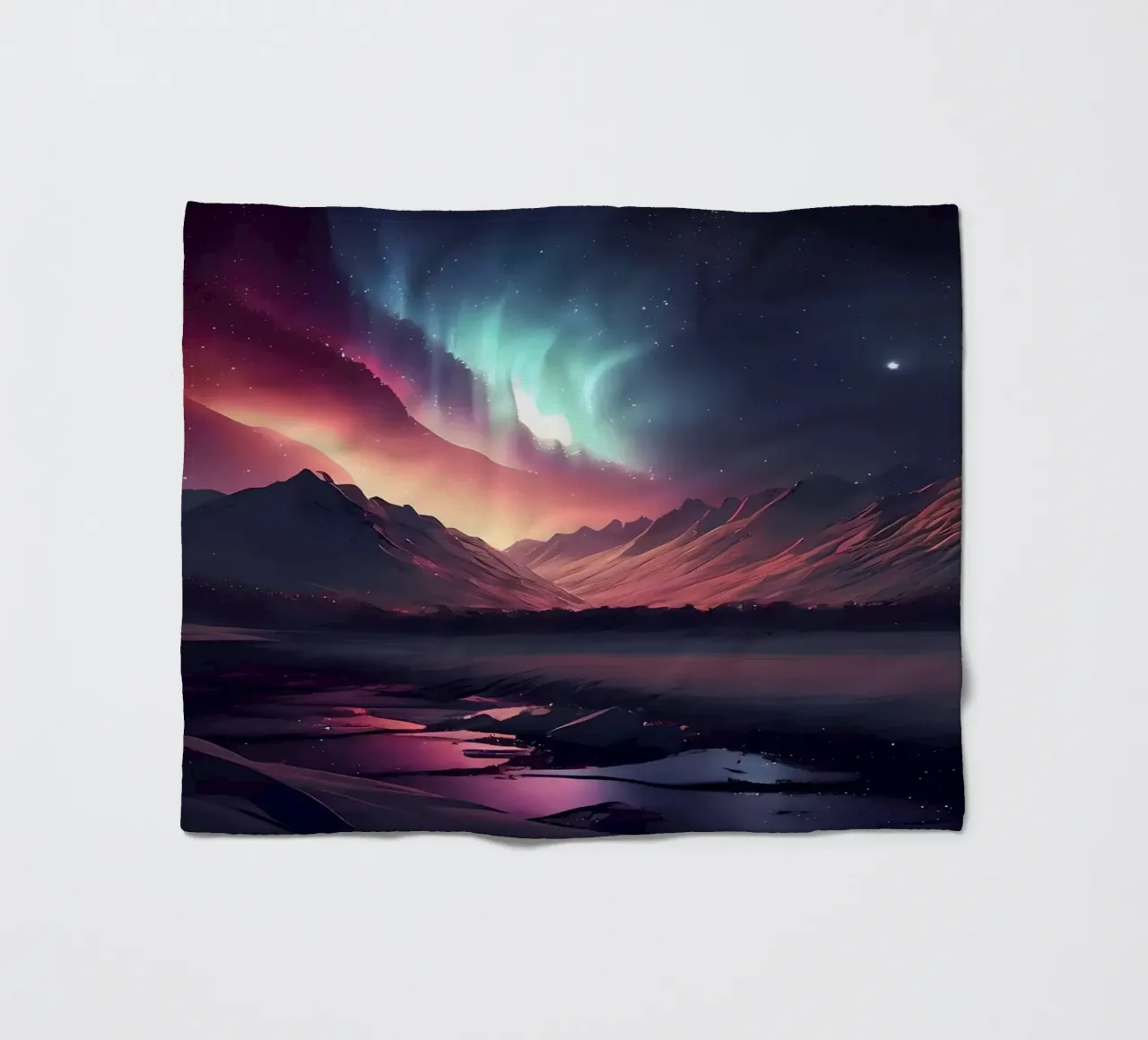 Aurora Borealis coperta in pile da Matthew Katz