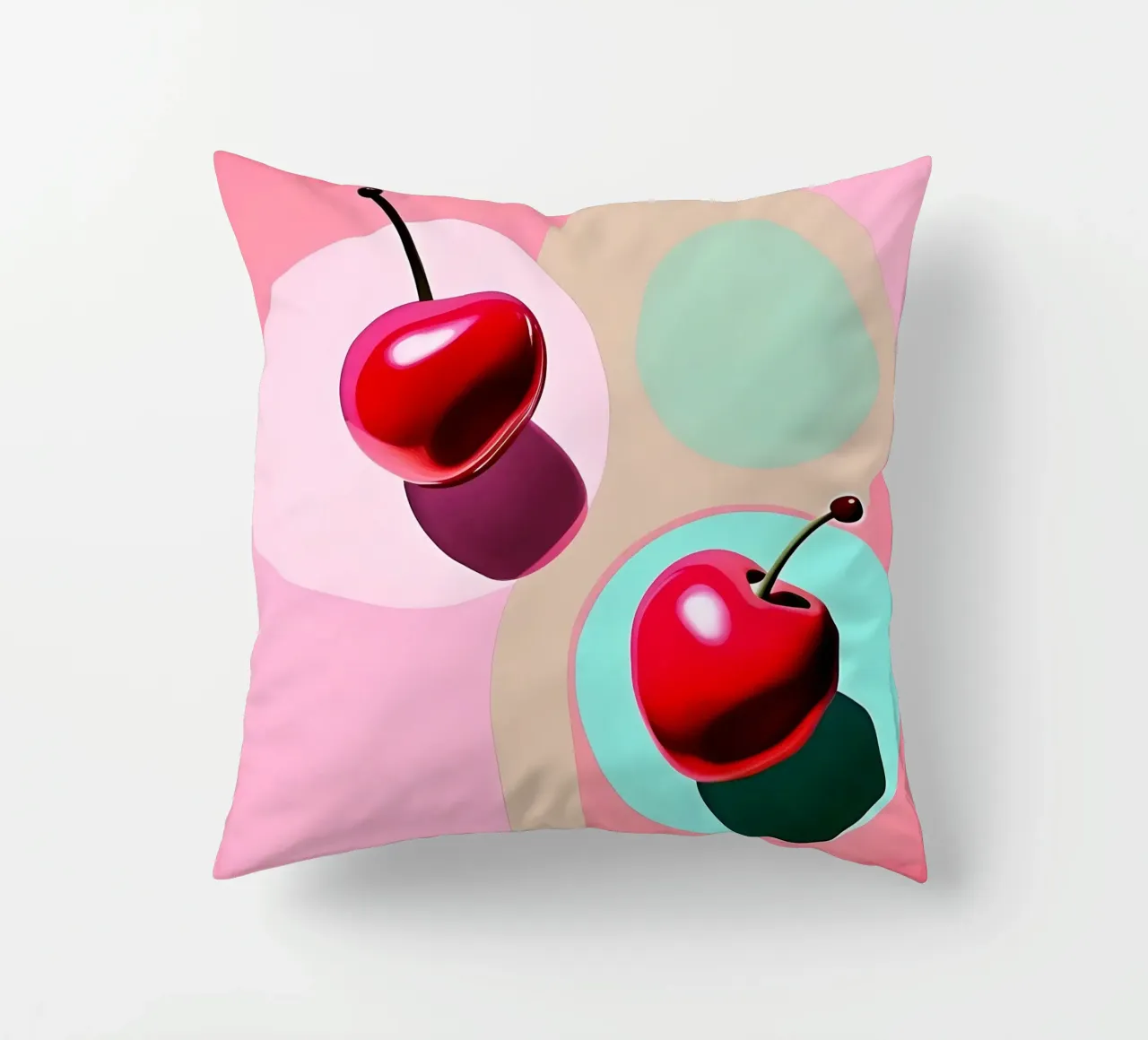 Ciliegie_stile_A_3 cuscino da Pink- und LoveArt by LK