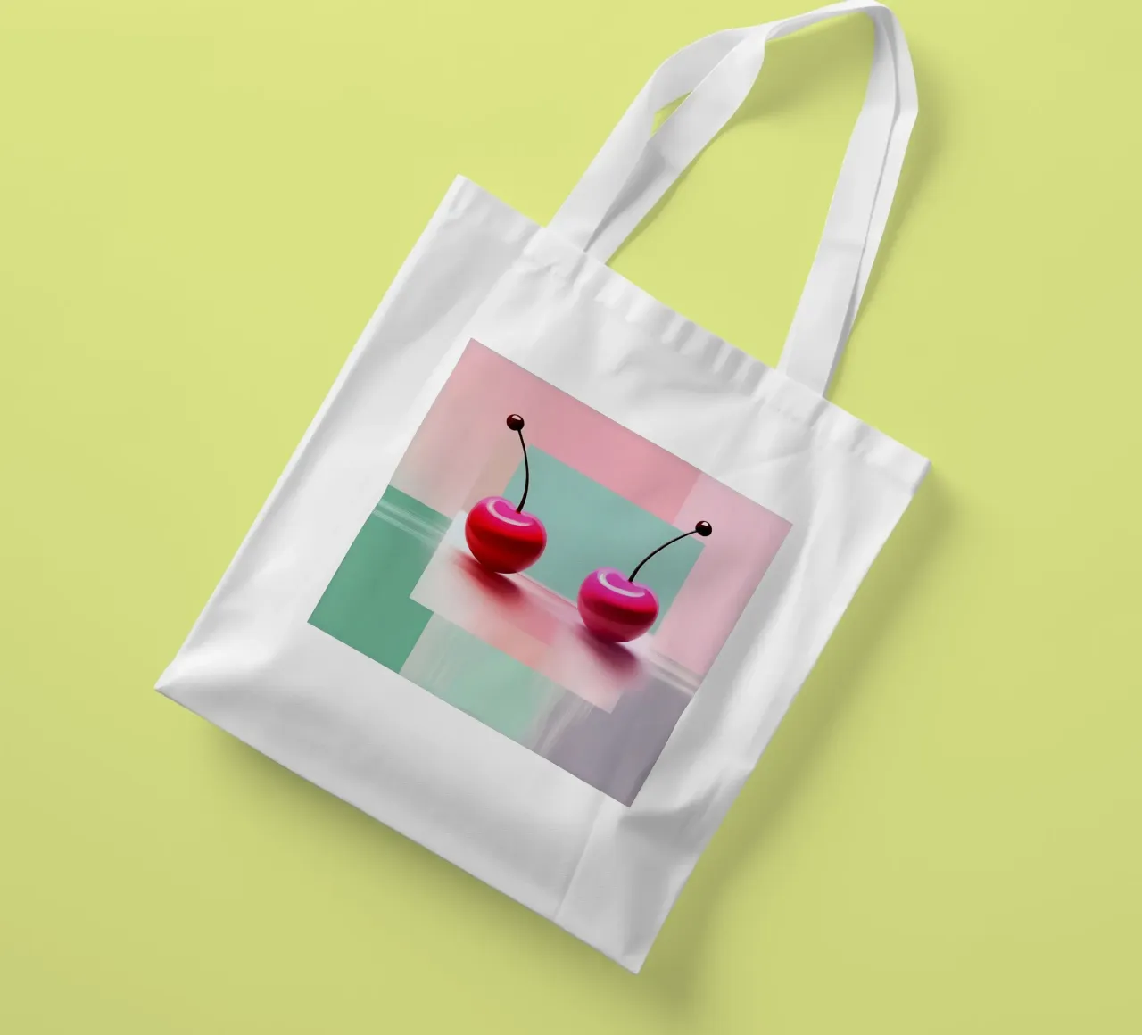 Ciliegie_stile_A_4 borsa in juta da Pink- und LoveArt by LK
