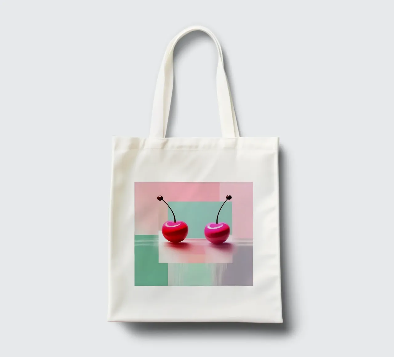 Ciliegie_stile_A_4 borsa in juta da Pink- und LoveArt by LK