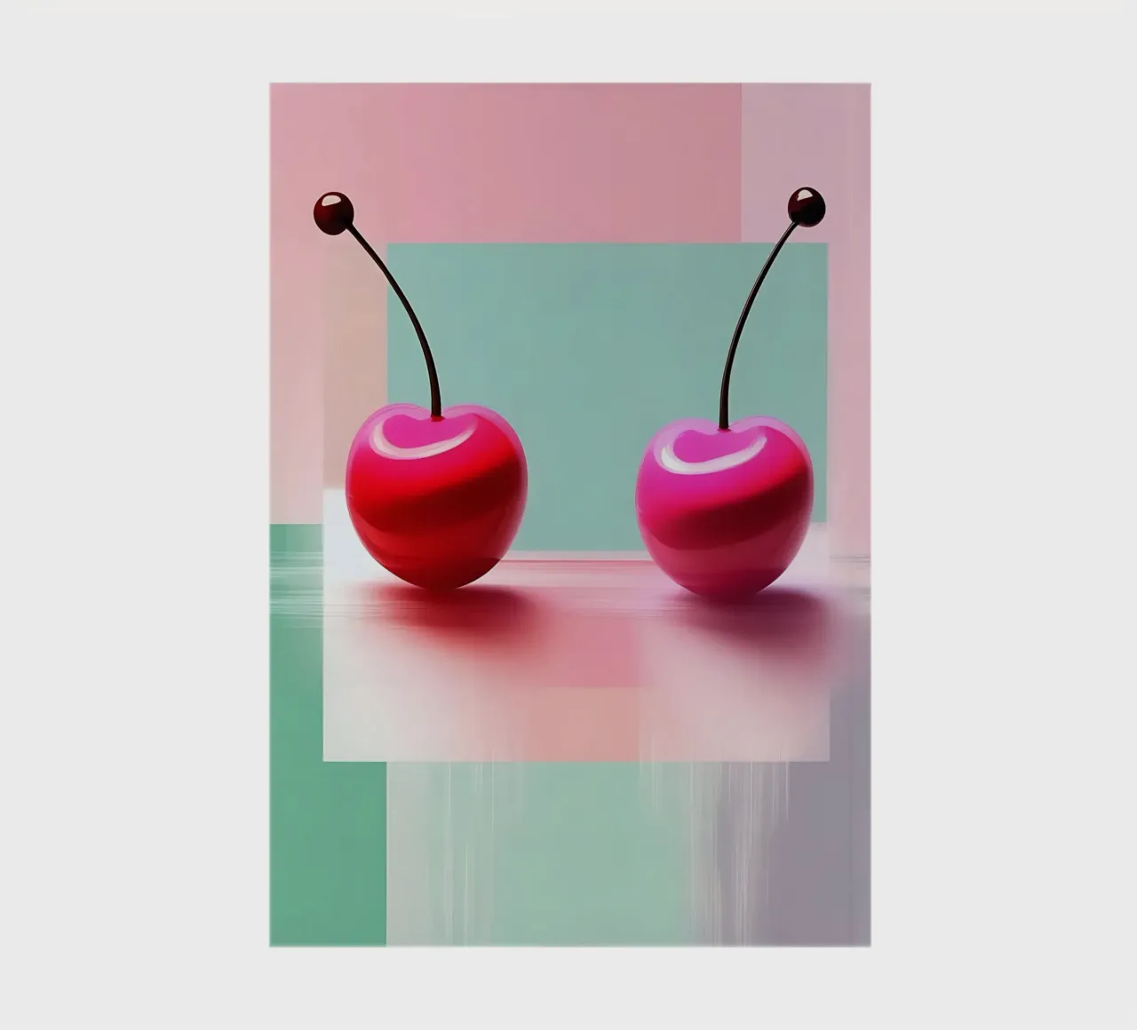 Cherries_style_A_4 notebook by Pink- und LoveArt by LK