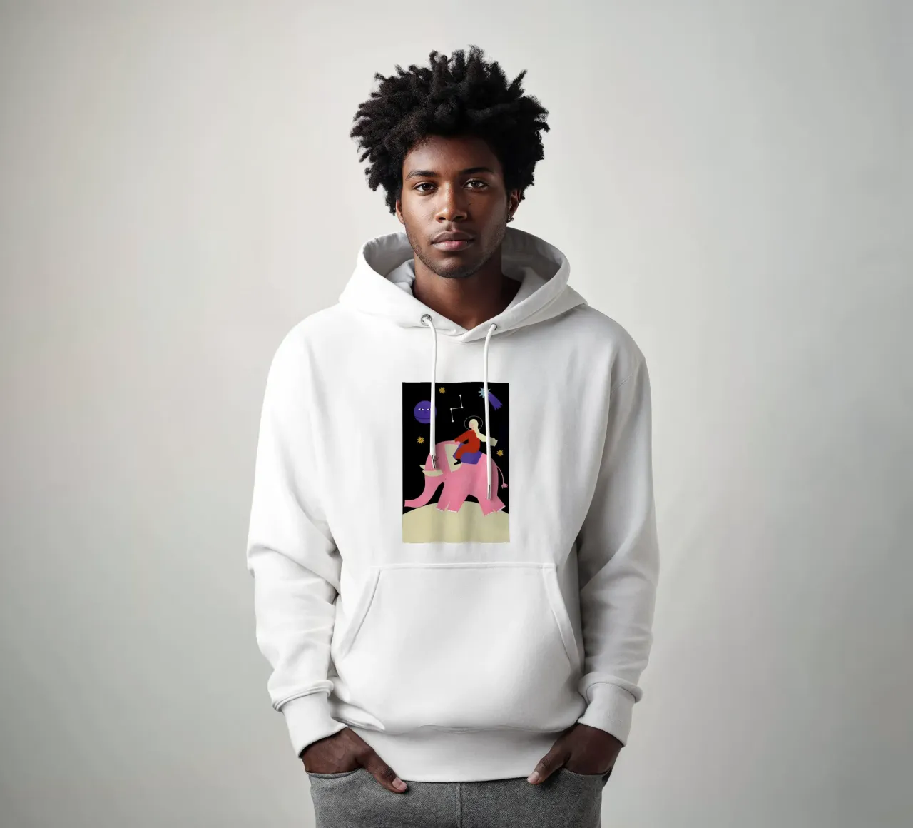 Elephant Ride sudadera con capucha de Little Flourishes