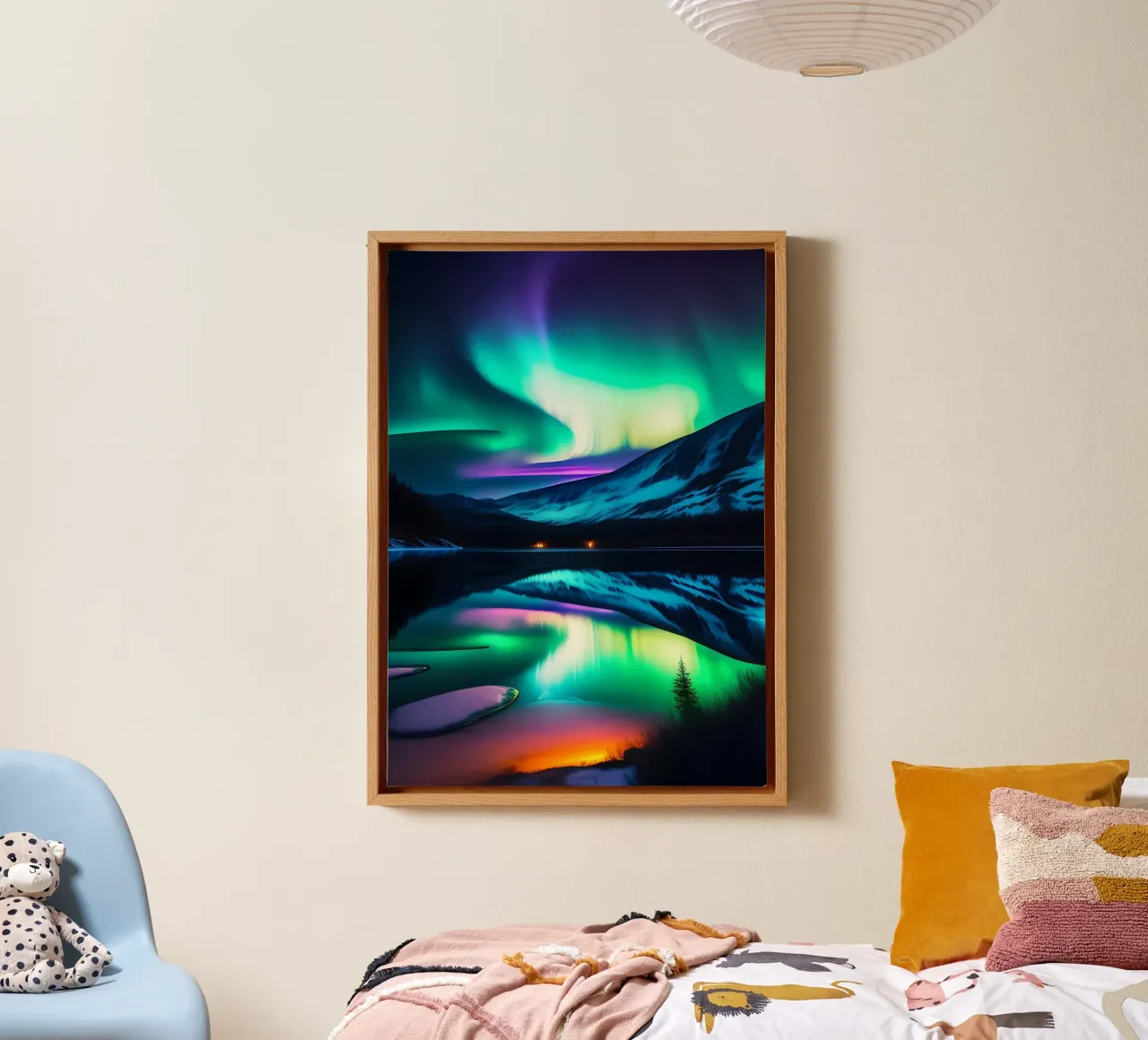 Aurora boreale Natura tela con Cornice a cassetta da Matthew Katz