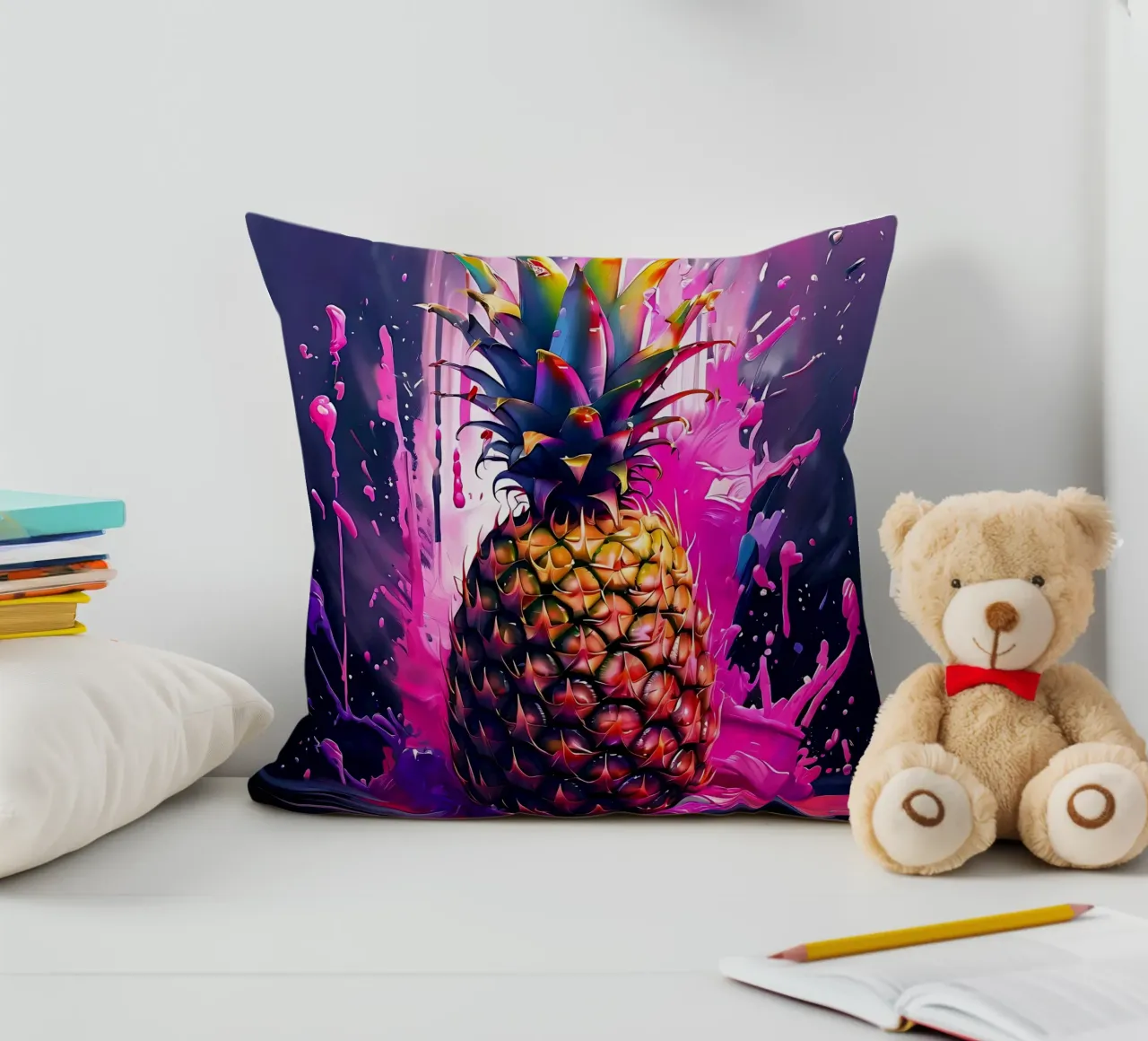 Ananas_1 cuscino da Pink- und LoveArt by LK