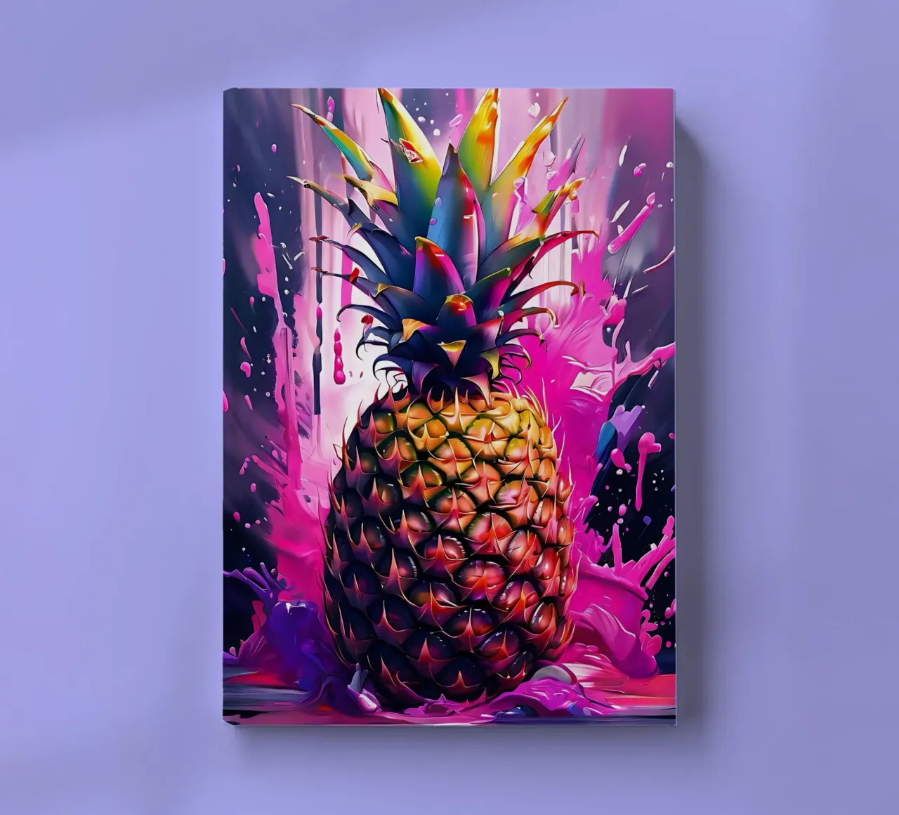 Pineapple_1 notebook by Pink- und LoveArt by LK
