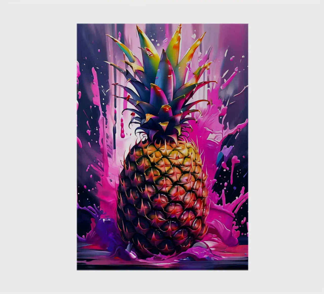 Pineapple_1 notebook by Pink- und LoveArt by LK