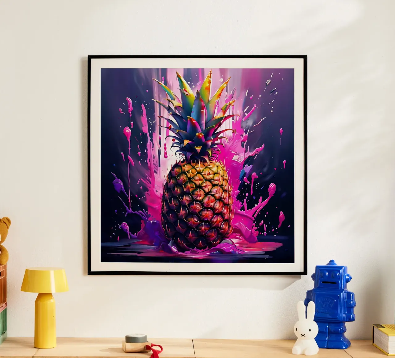 Pineapple_1 poster by Pink- und LoveArt by LK