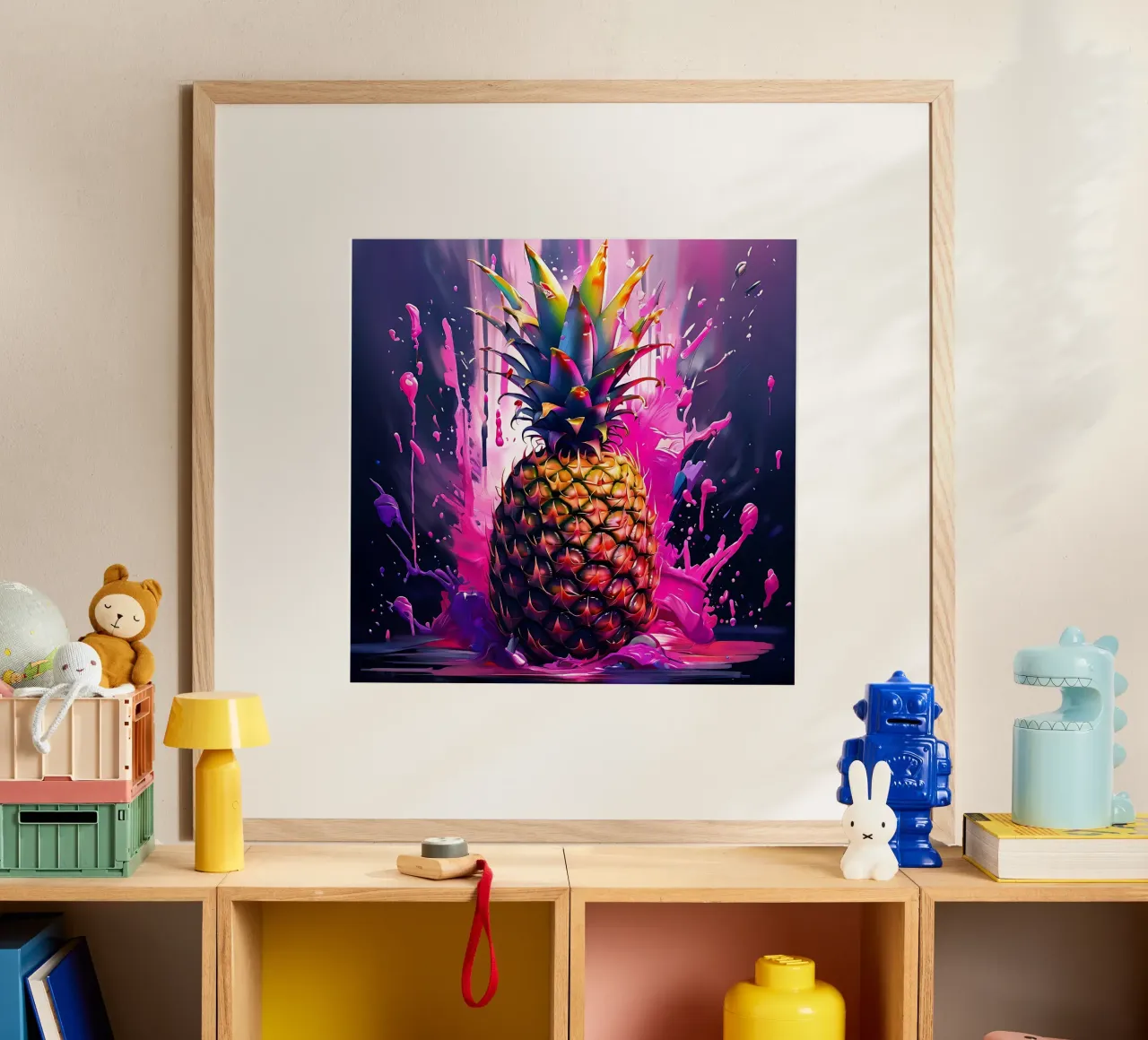 Pineapple_1 poster by Pink- und LoveArt by LK