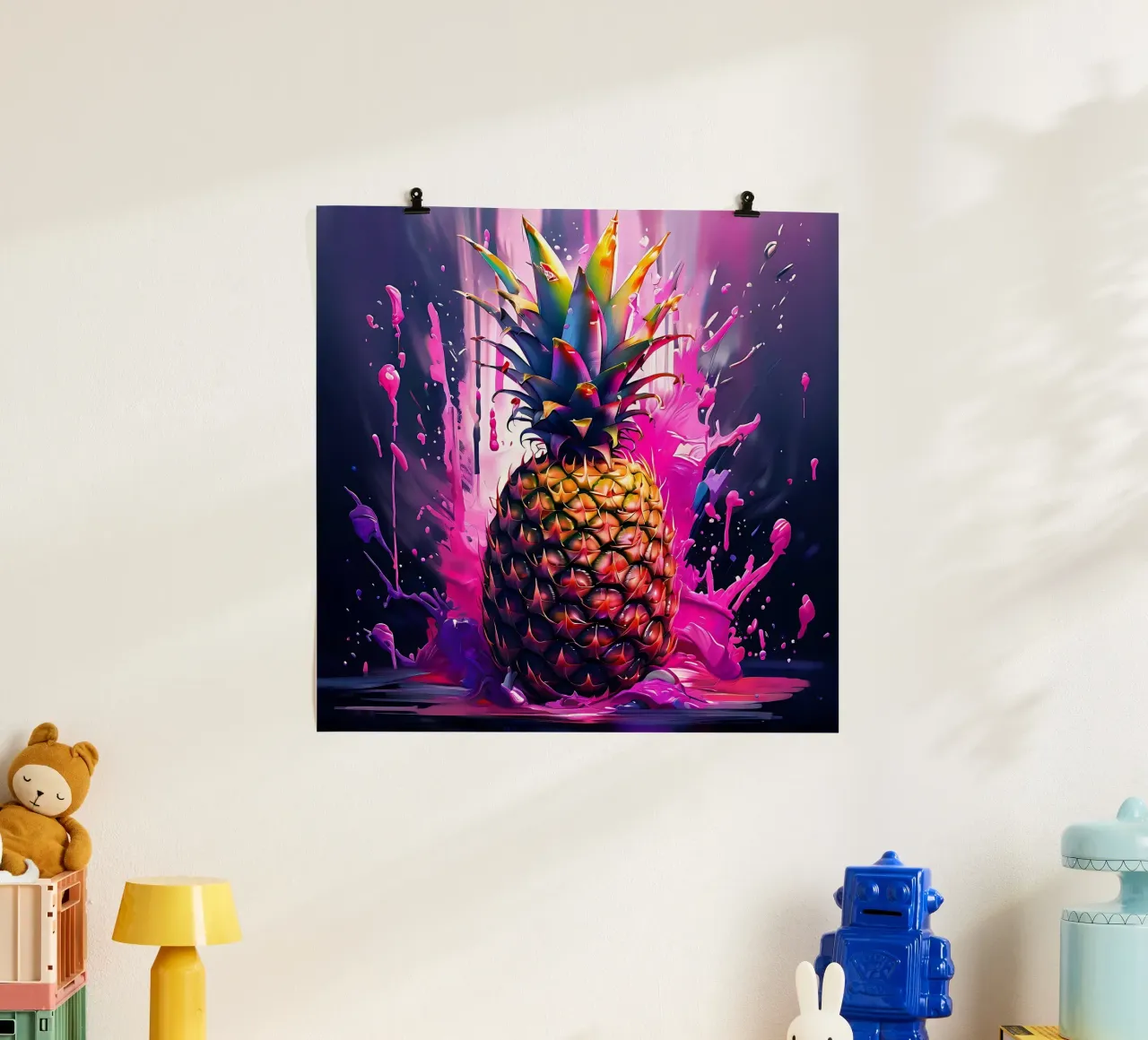 Pineapple_1 poster by Pink- und LoveArt by LK