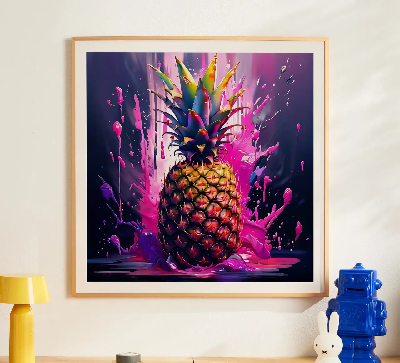 Pineapple_1 poster by Pink- und LoveArt by LK