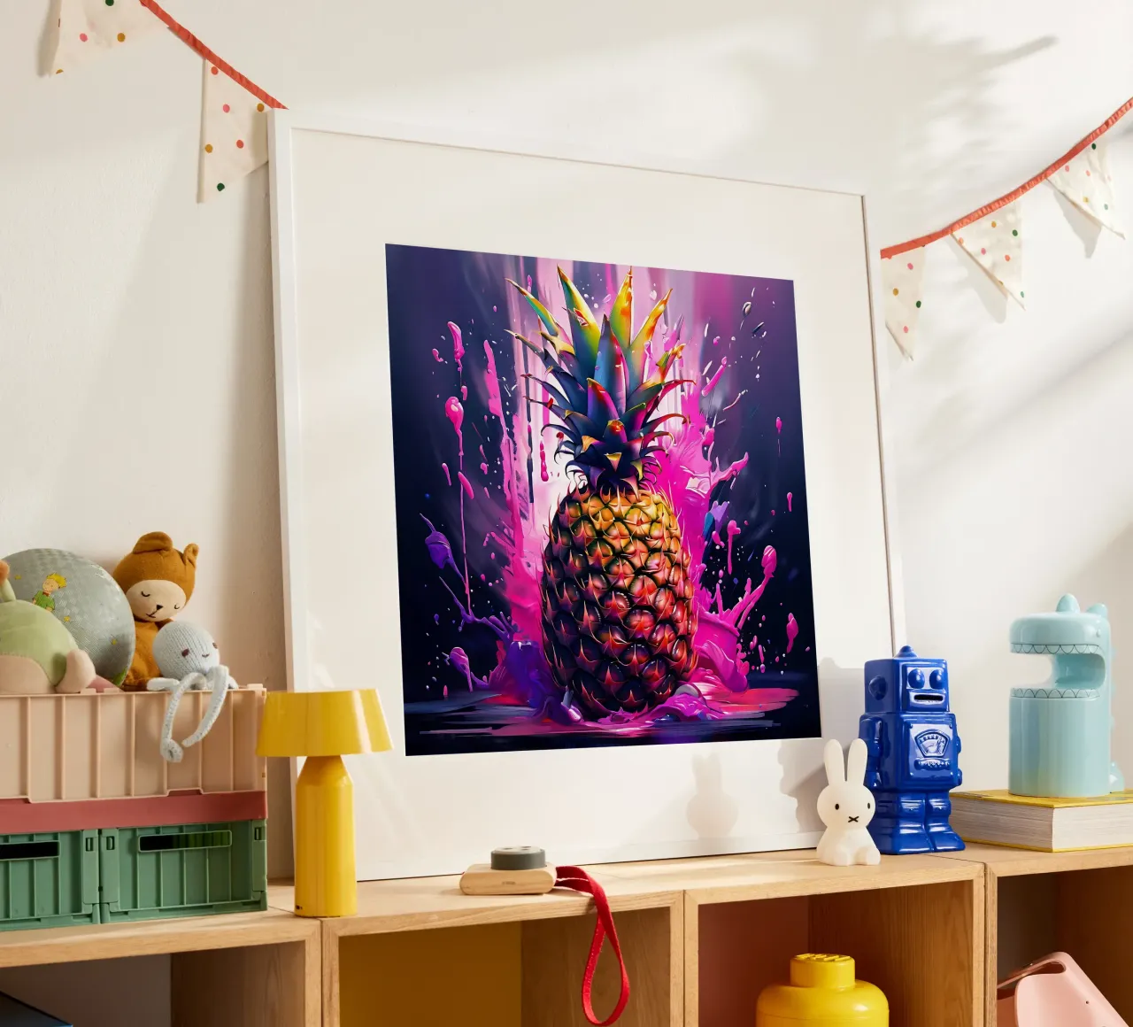Pineapple_1 poster by Pink- und LoveArt by LK