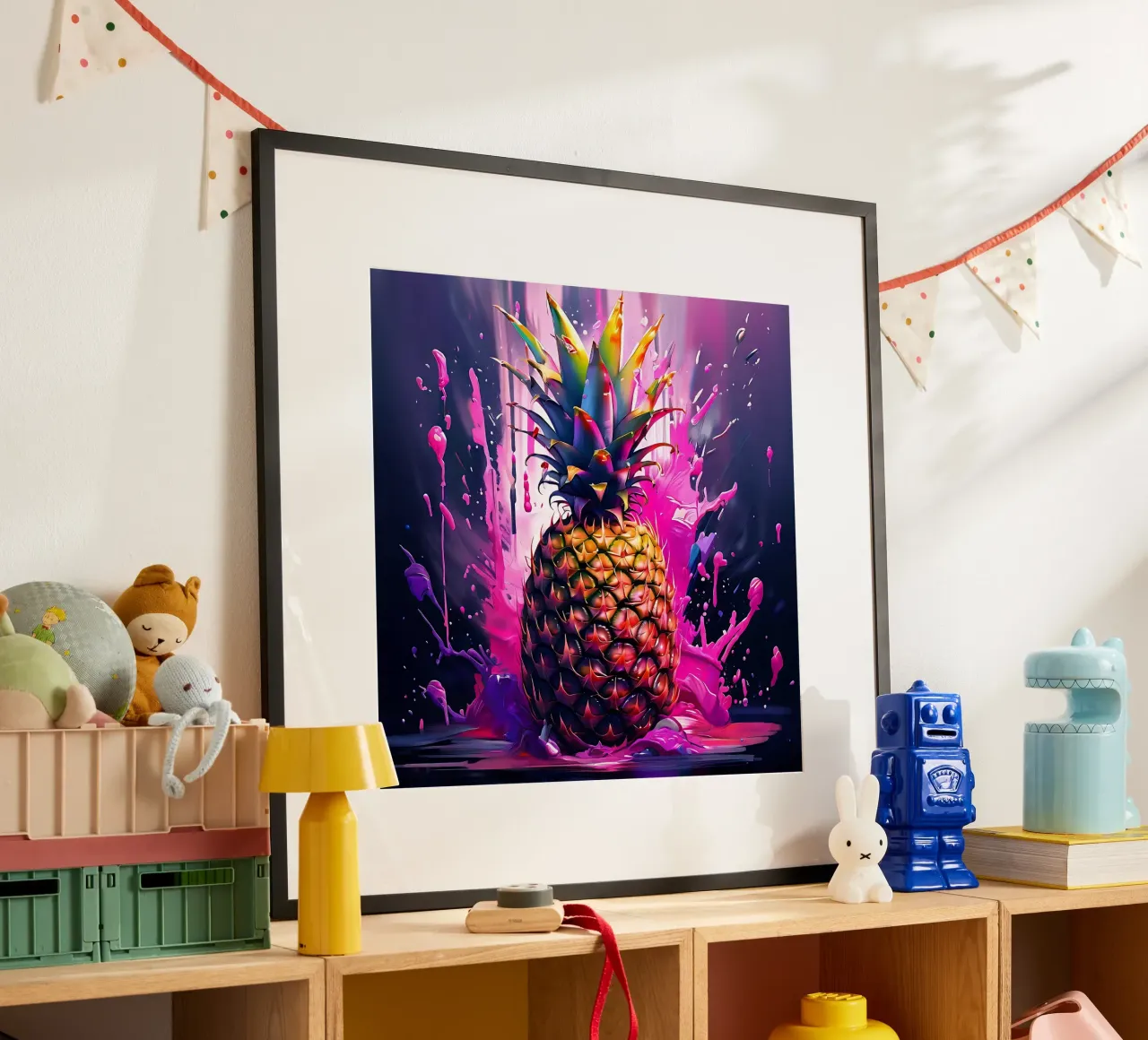 Pineapple_1 poster by Pink- und LoveArt by LK