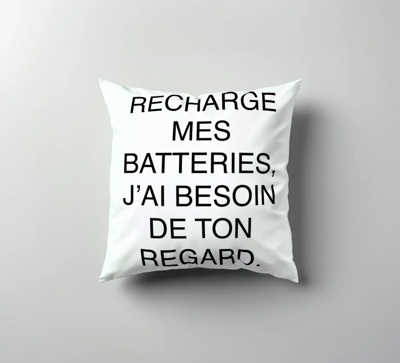 Ton regard coussin de typed