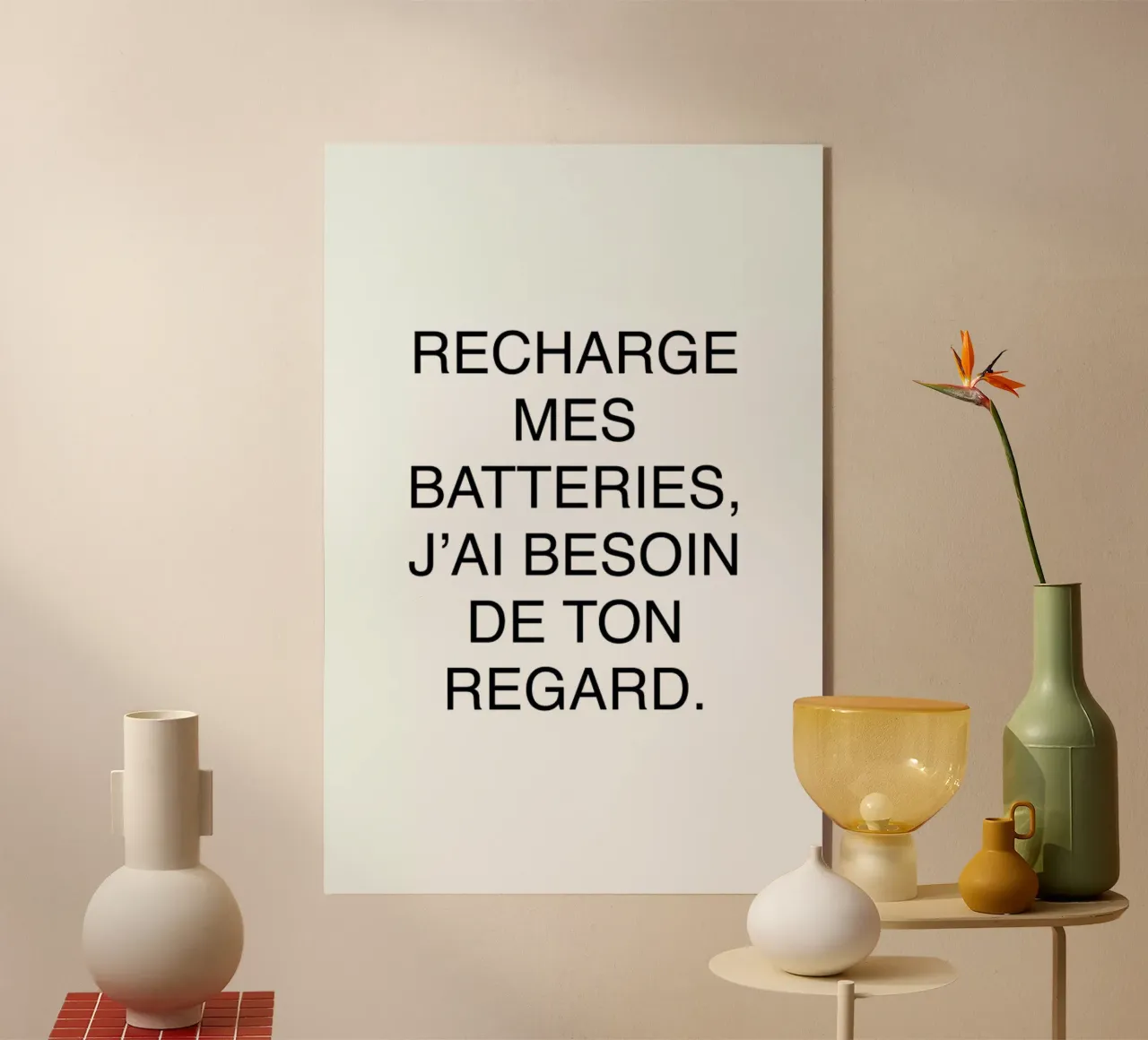 Ton regard plexiglass da typed