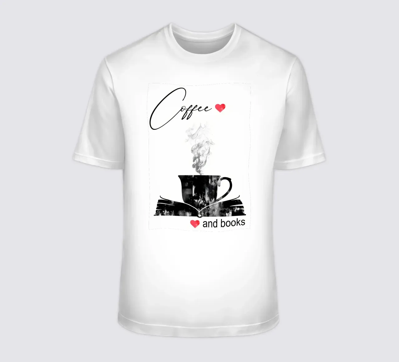 Tazza di caffè e libri t-shirt da Aiden Garcia