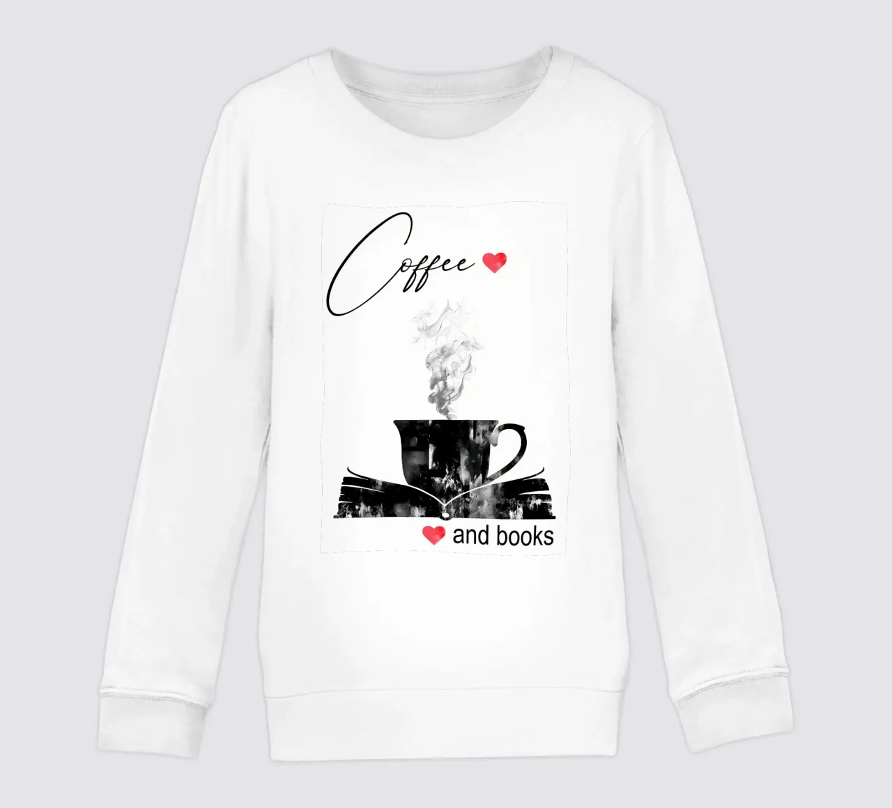 Tazza di caffè e libri felpa bambino da Aiden Garcia