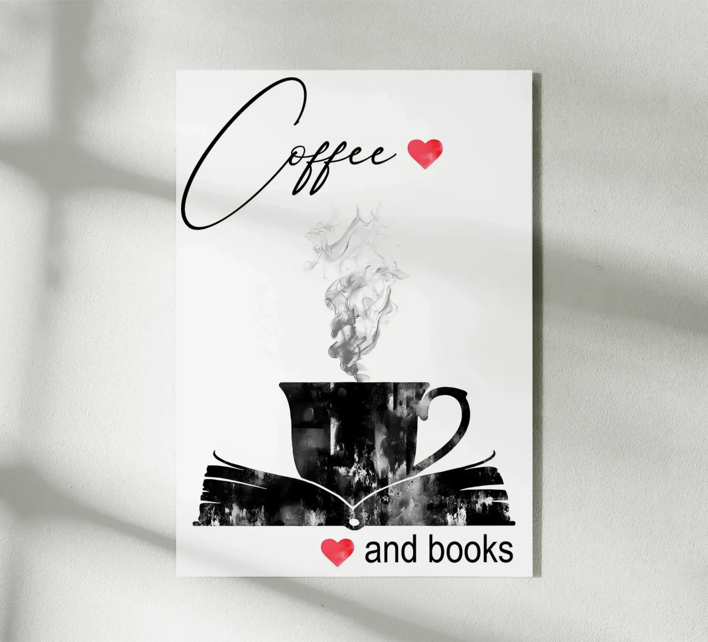 Cup of coffee and books Acryl-Glas von Aiden Garcia