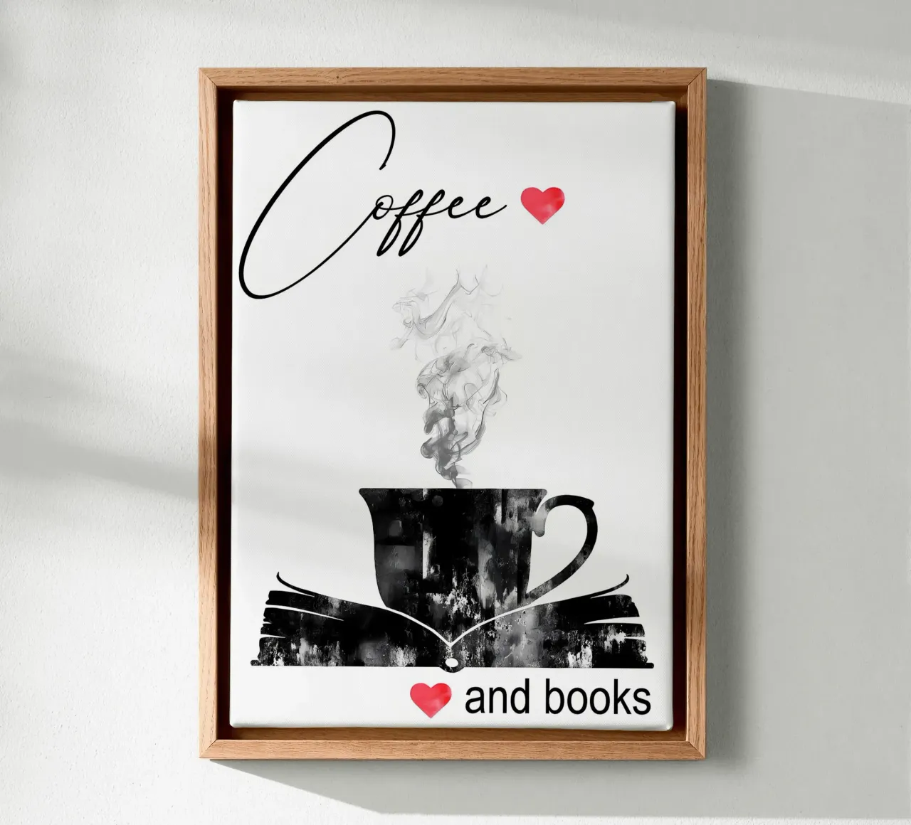 Tazza di caffè e libri tela da Aiden Garcia