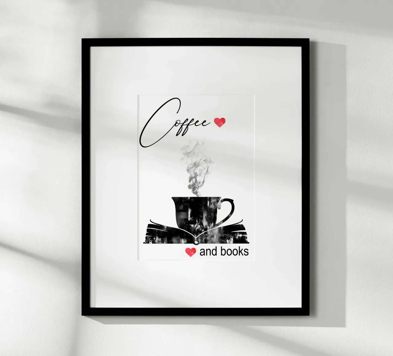 Tazza di caffè e libri poster da Aiden Garcia