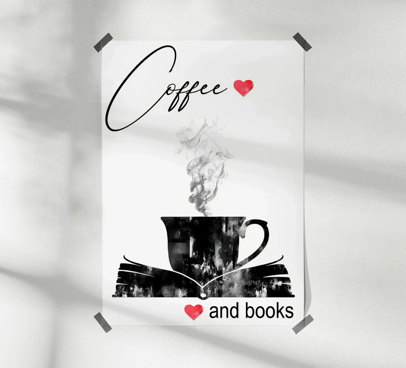Café et livres poster de Aiden Garcia