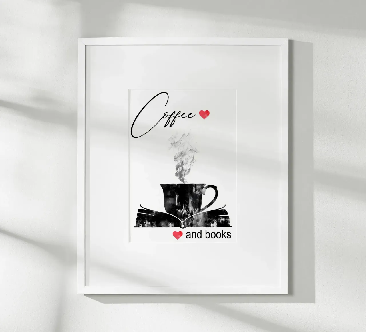Tazza di caffè e libri poster da Aiden Garcia