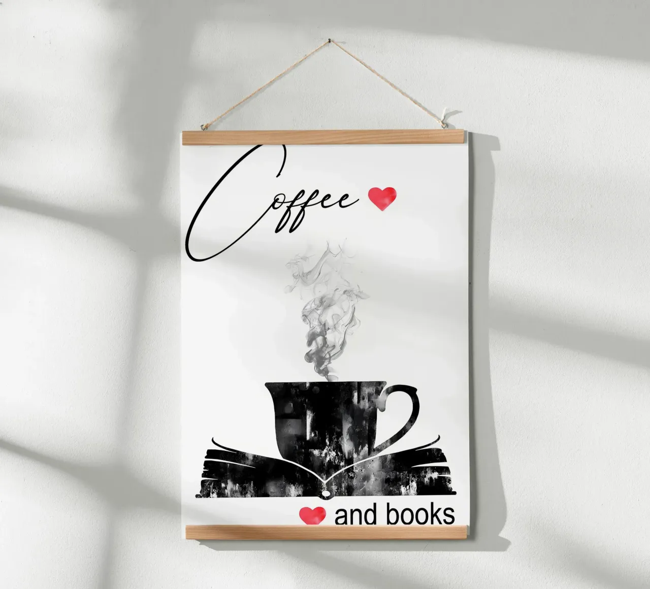 Tazza di caffè e libri poster da Aiden Garcia