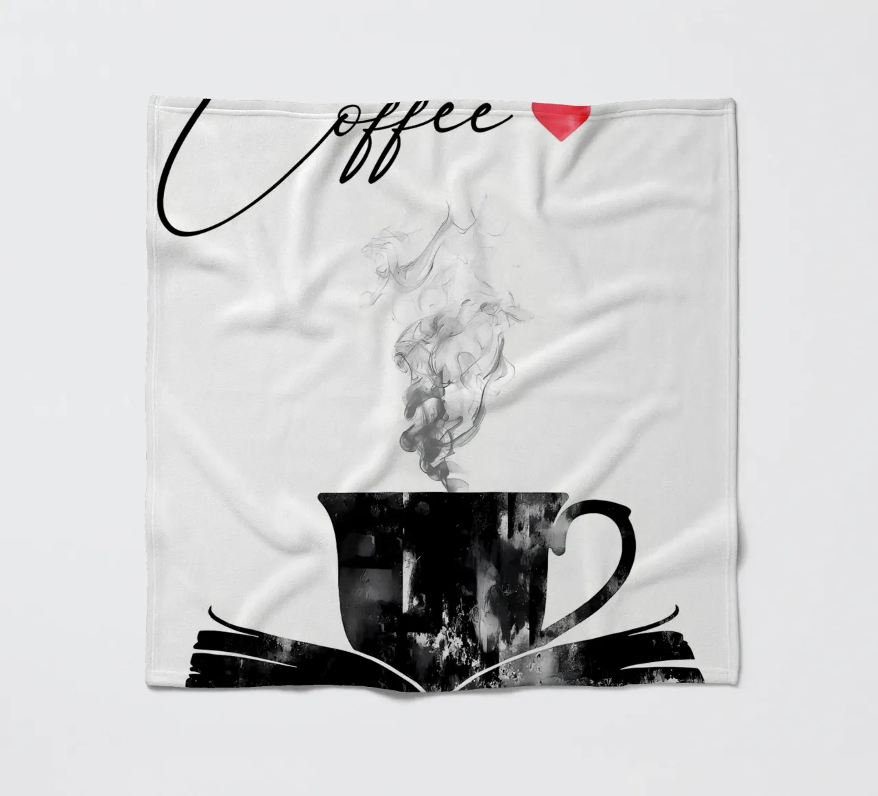 Tazza di caffè e libri coperta in pile da Aiden Garcia