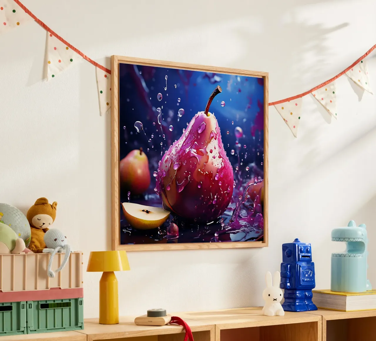 Pear_1 acrylic glass by Pink- und LoveArt by LK