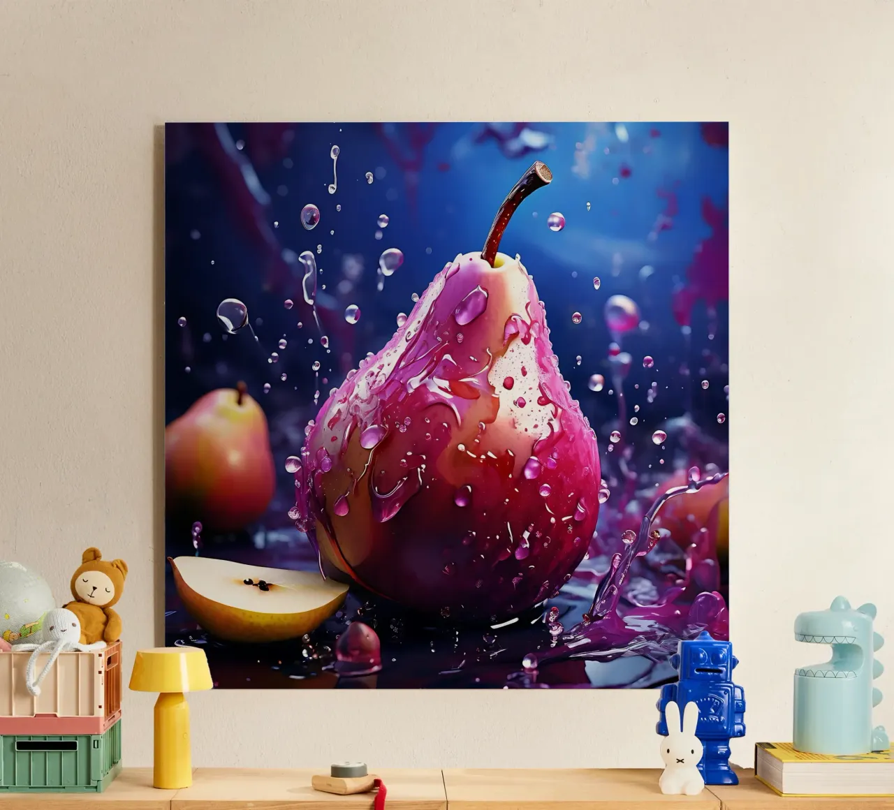 Pear_1 acrylic glass by Pink- und LoveArt by LK