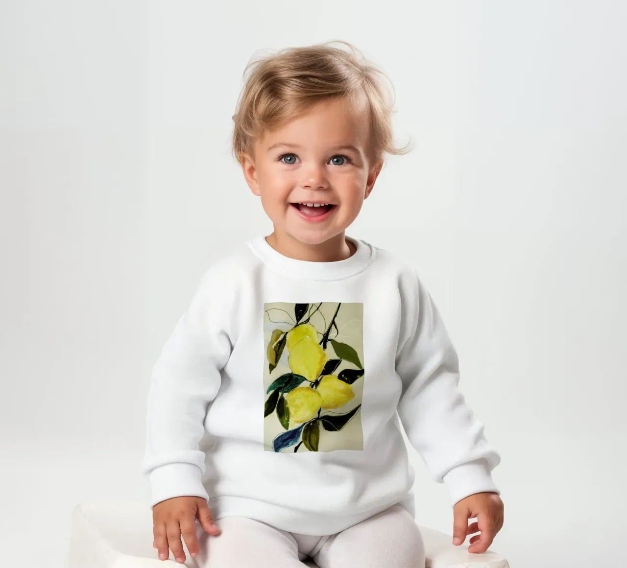 Lemonstudy 1 baby sweatshirt van Leigh Viner