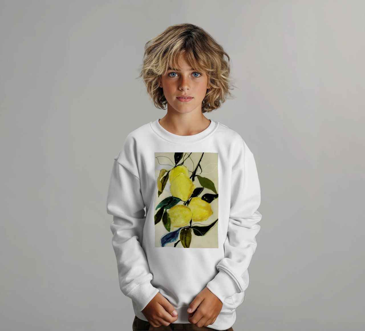 Lemonstudy 1 felpa bambino da Leigh Viner